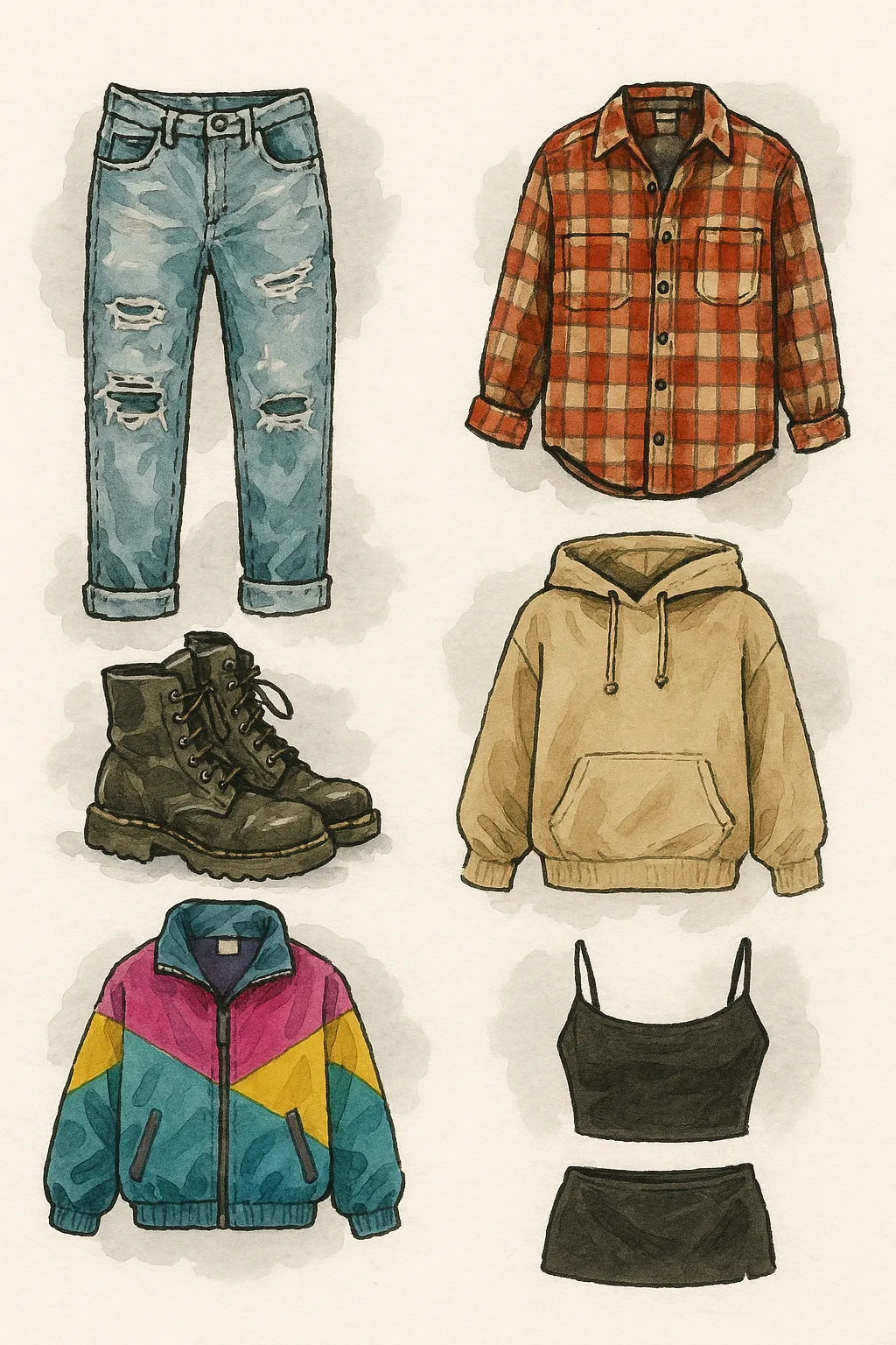 1990er Lookbook & Styling – Von Grunge bis Minimalismus 1990er Lookbook & Styling – Von Grunge bis Minimalismus