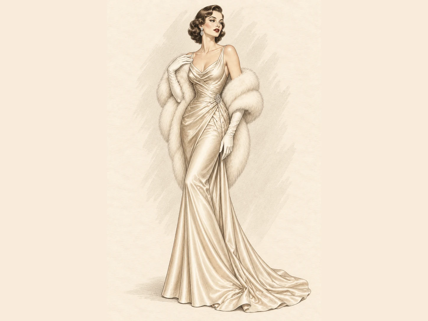 1930er Schuhe und Accessoires als Editorial-Illustration